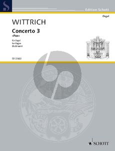 Wittrich Concerto 3 "Pax" Organ (edited by Bernhard Buttmann)