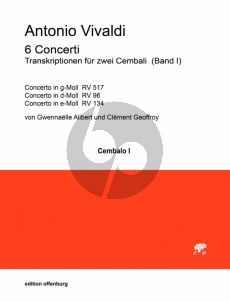 Vivaldi 6 Concerti Band 1 fur 2 Cembali (transcr. Gwennaelle Alibert und Clément Geoffroy