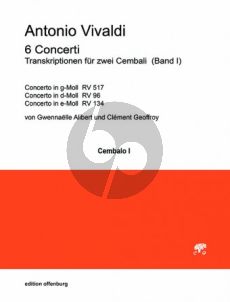 Vivaldi 6 Concerti Band 3 2 Cembali (transcr. Gwennaelle Alibert und Clément Geoffroy)