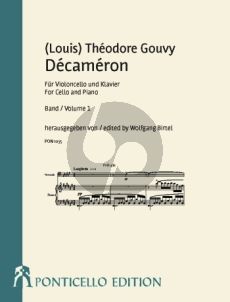 Gouvy Décameron Opus 28 Band 1 (No. 1 - 5) Violoncello und Klavier (herausgegeben von Wolfgang Birtel)
