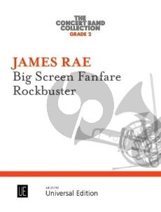 Rae Big Screen Fanfare • Rockbuster for concert band (Score/Parts)