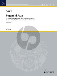 Say Paganini Jazz Opus 5c Violin-Piano-Double Bass-Percussion (Variations on the Caprice No.24 in the style of Modern Jazz) (Score/Parts)