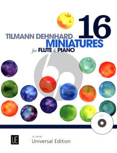 Dehnhard 16 Miniatures Flute and Piano (Bk-Cd)