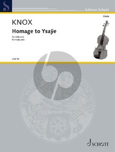 Knox Homage to Ysaye for viola solo