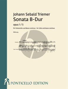 Triemer Sonata B-Dur Op. 1 No.5 Violoncello-Bc (Holger Best)