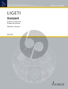 Ligeti Concerto (1985 - 88) Piano and Orchestra (piano reduction)