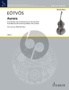 Eotvos Aurora for Double Bass solo-String Orchestra with Accordion