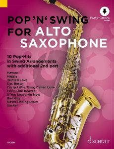 Pop 'n' Swing for 1 or 2 Alto Saxophones (Book with Audio online) (arr. Uwe Bye)