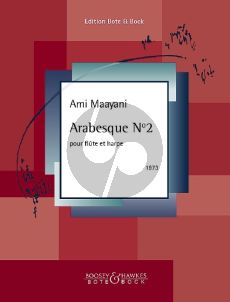 Maayani Arabesque No 2 pour Flûte et Harpe (Score and Part)