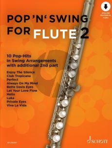 Pop 'n' Swing vol.2 for 1 or 2 Flutes Book with Audio online (10 Pop-Hits in Swing Arrangements)