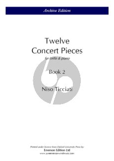Ticciati 12 Concert Pieces Vol.2 Cello and Piano