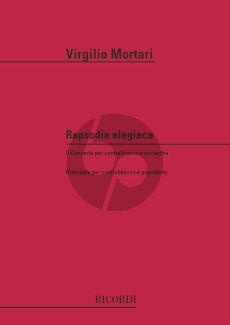 Mortari Rapsodia Elegiaca Double Bass with Orchestra (piano reduction)