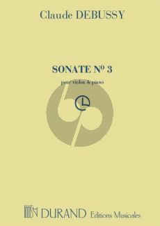 Debussy Sonate Violon et Piano
