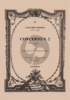 Boccherini Concerto No.2 D-major G.479 Violoncello and Orchestra Edition for Cello and Piano (Edited by Aldo Pais)