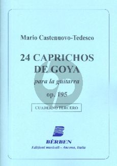 Castelnuovo-Tedesco 24 Caprichos de Goya Op.195 Vol.3 (No.13-18) Guitar (Angelo Gilardino)