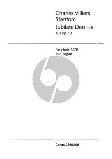Stanford Jubilate Deo B flat (from opus 10) SATB-Organ (Kircher)