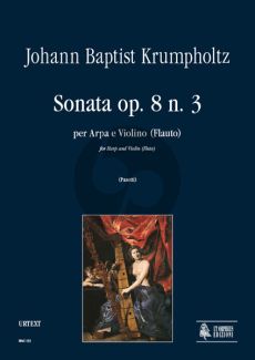 Krumpholtz Sonata Op.8 No.3 Harp and Violin (or Flute) (Anna Pasetti)