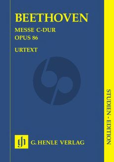 Beethoven Messe C-dur Op.86 (Studien Partitur) (Henle-Urtext)