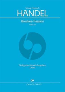 Brockes-Passion HWV 48 (nach Abschrift von J.S.Bach) (STB[soli]-SATB-Orch.)