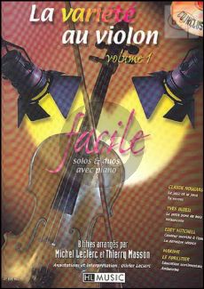 La Variete au Violon Vol.1 (1 - 2 Violins with Piano Accomp. and Play-Along CD) (Bk-Cd)