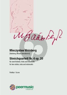 Weinberg Streichquartett No. 4 Op. 20 Partitur (Vainberg, Moisei Samuilovich)
