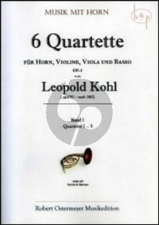6 Quartets Op.1 Vol.1 (No.1 - 3) (Horn-Vi.-Va.-Bc)