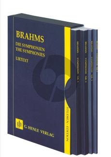 Brahms Symphonies No. 1 - 4 - Four Study Scores in Slipcase (Editors Michael Struck and Robert Pascall) (Henle-Urtext)