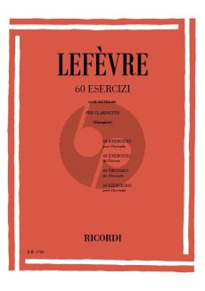 Lefevre 60 Esercizi (Scelti dal Metodo) Clarinette (Alamiro Giampieri)