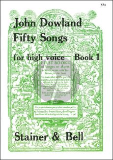 Dowland 50 Songs vol.1 High Voice (Fellowes-Scott)