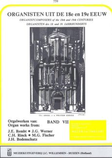 Organisten uit de 18e en 19e Eeuw Vol.7 (Willem van Twillert)