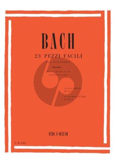 Bach 23 Pezzi Facili (23 Easy Pieces) Piano (Bk-Cd) (edited by Bruno Mugellini)