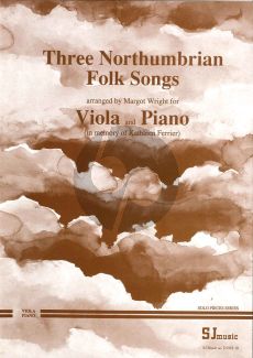 Wright 3 Northumbrian Folk Songs for Viola and Piano