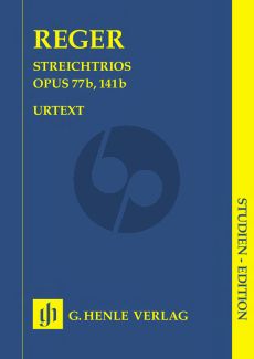 Reger Streichtrios Op.77b/ 141b (Study Score) (Henle-Urtext)