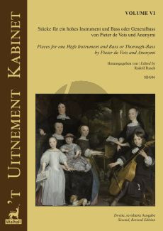 't Uitnement Kabinet Vol. 6 Works for an High Instrument and Bass or Bc (edited by Rudolf Rasch)