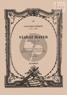 Stabat Mater G.532 (Soprano- 2 Vi.-Va.-Vc.-Db.) (Soprano-Piano)