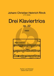 3 Klaviertrios Op.32 Vi-Vc-Klavier