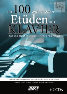 Die 100 Wichtigsten Etuden fur Klavier (Leicht bis Mittelschwer) Buch met 2 Cd's