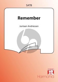 Andriessen Remember SATB