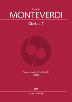 Monteverdi Gloria a 7 (Selva morale e spirituale 1641) SSATTB-Bc Partitur