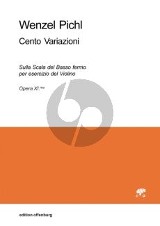 Pichl 100 Variazioni (Sulla Scala del Basso fermo per esercizio del Violino) Op.11 Violine (Reinhard Goebel)