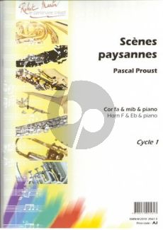 Proust  Scenes Paysannes Horn (Fa et Mib)-Piano