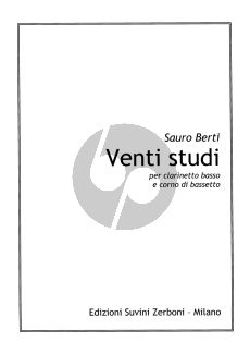 Venti Studi per Clarinetto Basso e Corno di Basso