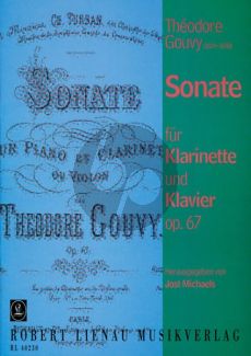 Gouvy Sonate Op.67 Clarinet[Bb]-Piano (edited by Jost Michaels)