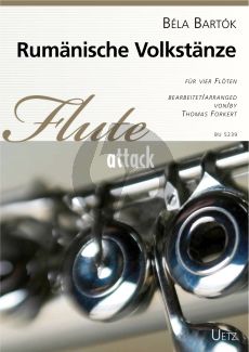 Bartok Rumänische Volkstänze 4 Flöten (Part./Stimmen) (arr. Thomas Forkert)