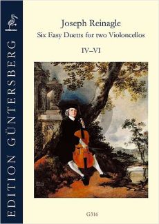 Reinagle Six Easy Duetts Vol.2 ( No.4-6 ) 2 Violoncellos (Günter und Leonore von Zadow)