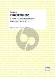 Bacewicz Piano Quintet No.2 Piano-2 Violins-Viola-Violoncello (Score/Parts)