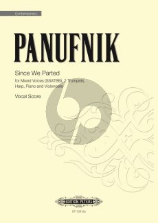 Panufnik Since we Parted SSATBB- 2 Trumpets-Harp-Piano and Cello (Vocal Score)