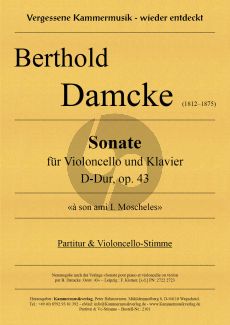 Damcke Sonate D-dur Op. 43 Violoncello und Klavier