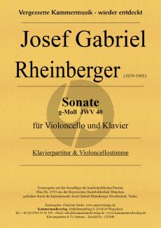 Rheinberger Sonate g-Moll JWV 40 Violoncello und Klavier (Christian Starke)