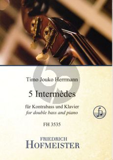 Herrmann 5 Intermèdes Kontrabass und Klavier